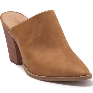 Abound - Maya Block Heel Mule - Cognac Faux Leather - Size 6